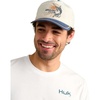 image:imageHUK Mens Anglers Club Snapback Hat Unstructured Fishing Cap Adjustable 5 Panel Recycled BrimEgret