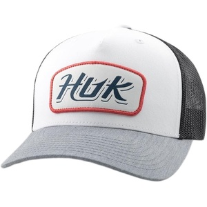 image:imageHUK Mens Trucker Hat AntiGlare Snapback Fishing Hat for MenScript Patch  Heather Grey