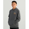image:imageHUK Kids Edisto Terry Hoodie Soft Lightweight Pullover Casual Everyday Fishing HoodieFast Badge  Dark Shadow