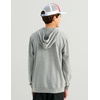 image:imageHUK Kids Edisto Terry Hoodie Soft Lightweight Pullover Casual Everyday Fishing HoodieScript  Heather Grey