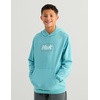 image:imageHUK Kids Edisto Terry Hoodie Soft Lightweight Pullover Casual Everyday Fishing HoodieScript  Marine Blue