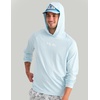 image:imageHUK Mens Airweight Hoodie Lightweight Upf 30 Performance Fishing Hooded Shirt With Recycled Polyester and Stretch FabricCoastal Drift Heather