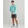 image:imageHUK Mens Airweight Hoodie Lightweight Upf 30 Performance Fishing Hooded Shirt With Recycled Polyester and Stretch FabricKc Print  Caicos