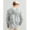 image:imageHUK Mens Airweight Hoodie Lightweight Upf 30 Performance Fishing Hooded Shirt With Recycled Polyester and Stretch FabricKc Print  Sharkskin