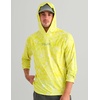 image:imageHUK Mens Airweight Hoodie Lightweight Upf 30 Performance Fishing Hooded Shirt With Recycled Polyester and Stretch FabricKc Print  Vintage Chartreuse