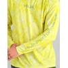 image:imageHUK Mens Airweight Hoodie Lightweight Upf 30 Performance Fishing Hooded Shirt With Recycled Polyester and Stretch FabricKc Print  Vintage Chartreuse