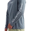 image:imageHUK Mens Airweight Hoodie Lightweight Upf 30 Performance Fishing Hooded Shirt With Recycled Polyester and Stretch FabricStormy Blue Heather