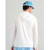 image:imageHUK Mens Airweight Hoodie Lightweight Upf 30 Performance Fishing Hooded Shirt With Recycled Polyester and Stretch FabricWhite