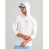 image:imageHUK Mens Airweight Hoodie Lightweight Upf 30 Performance Fishing Hooded Shirt With Recycled Polyester and Stretch FabricWhite