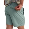 image:imageHUK Mens Shoreside Short 6 Inseam Stretch Fishing Short with Elastic Waistband and Drainage PocketsSilver Blue