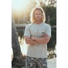image:imageHUK Mens Short Sleeve Performance Tee Fishing TShirt for MenBass Eagle  River Rock