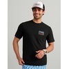 image:imageHUK Mens Short Sleeve Performance Tee Fishing TShirt for MenBorn Wave  Black