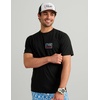 image:imageHUK Mens Short Sleeve Performance Tee Fishing TShirt for MenBorn Wave  Black