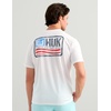 image:imageHUK Mens Short Sleeve Performance Tee Fishing TShirt for MenBorn Wave  White