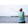 image:imageHUK Mens Short Sleeve Performance Tee Fishing TShirt for MenHuk Fishing  Marine Blue Heather