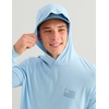 image:imageHUK Mens Short Sleeve Performance Tee Fishing TShirt for MenHuk and Bars  Cerulean