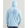 image:imageHUK Mens Short Sleeve Performance Tee Fishing TShirt for MenHuk and Bars  Cerulean