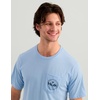 image:imageHUK Mens Short Sleeve Performance Tee Fishing TShirt for MenMarlin Circle  Cerulean