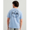 image:imageHUK Mens Short Sleeve Performance Tee Fishing TShirt for MenMarlin Circle  Cerulean