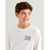 image:imageHUK unisexchild Pursuit Graphic Long Sleeve Fishing Shirt for KidsBorn Wave  White