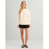 image:imageHUK womens Edisto Terry Crew Lightweight Terry Cloth Sweatshirt Soft Casual Coastal Pullover for WomenEgret