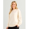 image:imageHUK womens Edisto Terry Crew Lightweight Terry Cloth Sweatshirt Soft Casual Coastal Pullover for WomenEgret