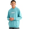 image:imageHUK Kids Edisto Terry Hoodie Soft Lightweight Pullover Casual Everyday Fishing HoodieScript  Marine Blue