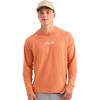 image:imageHUK Mens Airweight Hoodie Lightweight Upf 30 Performance Fishing Hooded Shirt With Recycled Polyester and Stretch FabricDusty Orange Heather
