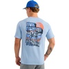 image:imageHUK Mens Short Sleeve Performance Tee Fishing TShirt for MenBait N Fetch  Cerulean