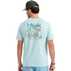 image:imageHUK Mens Short Sleeve Performance Tee Fishing TShirt for MenSun Draft  Heron Blue