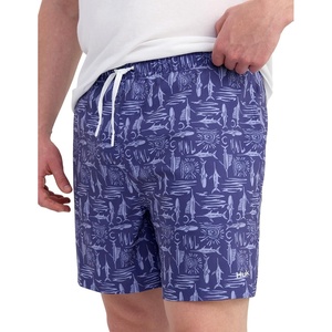 image:imageHUK Mens Pursuit Volley Pattern Short QuickDry Shorts for MenSkipper Blue