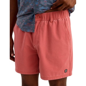 image:imageHUK Mens Shoreside Short 6 Inseam Stretch Fishing Short with Elastic Waistband and Drainage PocketsMineral Red