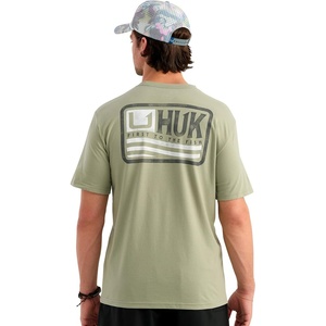 image:imageHUK Mens Short Sleeve Performance Tee Fishing TShirt for MenBorn Wave  Seagrass