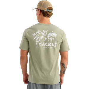 image:imageHUK Mens Short Sleeve Performance Tee Fishing TShirt for MenHuk Bait  Seagrass