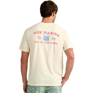 image:imageHUK Mens Short Sleeve Performance Tee Fishing TShirt for MenHuk Marina  Egret