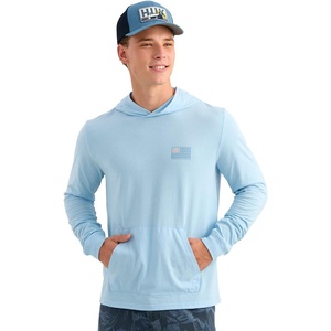 image:imageHUK Mens Short Sleeve Performance Tee Fishing TShirt for MenHuk and Bars  Cerulean