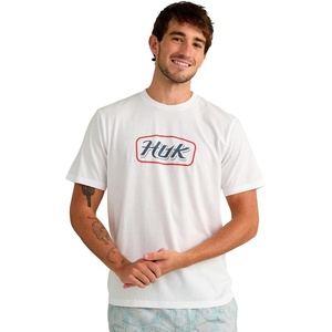 image:imageHUK Mens Short Sleeve Performance Tee Fishing TShirt for MenScript  White
