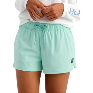 image:imageHUK Womens Isla Short 25 Inseam Fishing Short with Builtin Brief and UPF 30 Sun ProtectionCaicos