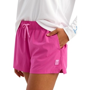 image:imageHUK Womens Isla Short 25 Inseam Fishing Short with Builtin Brief and UPF 30 Sun ProtectionFuchsia Splash