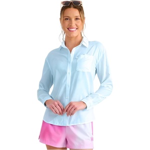 image:imageHUK Womens Womens Tide Point Oversized ShirtCoastal Drift