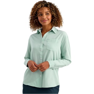 image:imageHUK Womens Womens Tide Point Oversized ShirtHeron Blue