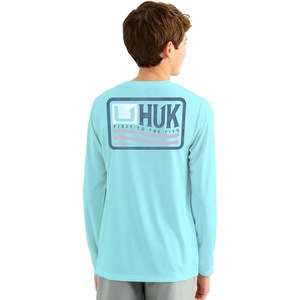 image:imageHUK unisexchild Pursuit Graphic Long Sleeve Fishing Shirt for KidsBorn Wave  Caicos