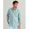 image:imageHUK Mens Chatham Long Sleeve Shirt UPF 30 Textured ButtonDown Fishing Shirt with Chest Pocket and CollarCaicos