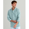 image:imageHUK Mens Chatham Long Sleeve Shirt UPF 30 Textured ButtonDown Fishing Shirt with Chest Pocket and CollarCaicos