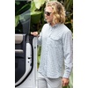 image:imageHUK Mens Chatham Long Sleeve Shirt UPF 30 Textured ButtonDown Fishing Shirt with Chest Pocket and CollarPlantain