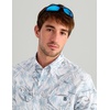 image:imageHUK Mens Kona Pattern Short Sleeve Fishing Button Down ShirtBlue Shadow
