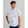 image:imageHUK Mens Kona Pattern Short Sleeve Fishing Button Down ShirtBlue Shadow