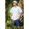 image:imageHUK Mens Kona Pattern Short Sleeve Fishing Button Down ShirtDusty Orange