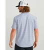 image:imageHUK Mens Kona Pattern Short Sleeve Fishing Button Down ShirtHarbor Mist 30
