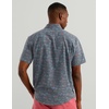 image:imageHUK Mens Kona Pattern Short Sleeve Fishing Button Down ShirtSea Storm